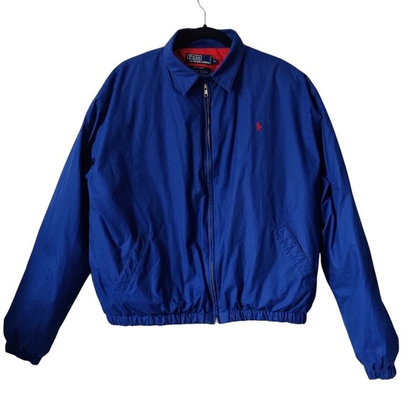 POLO RALPH LAUREN Vintage 90s Puffer Jacket XL Blue Goose Down Men's - Picture 1 of 13